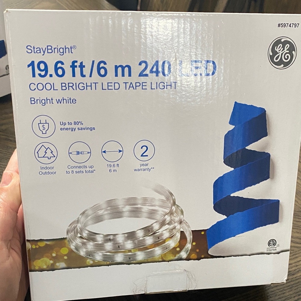 GE StayBright LED Tape Light - Cool Bright White